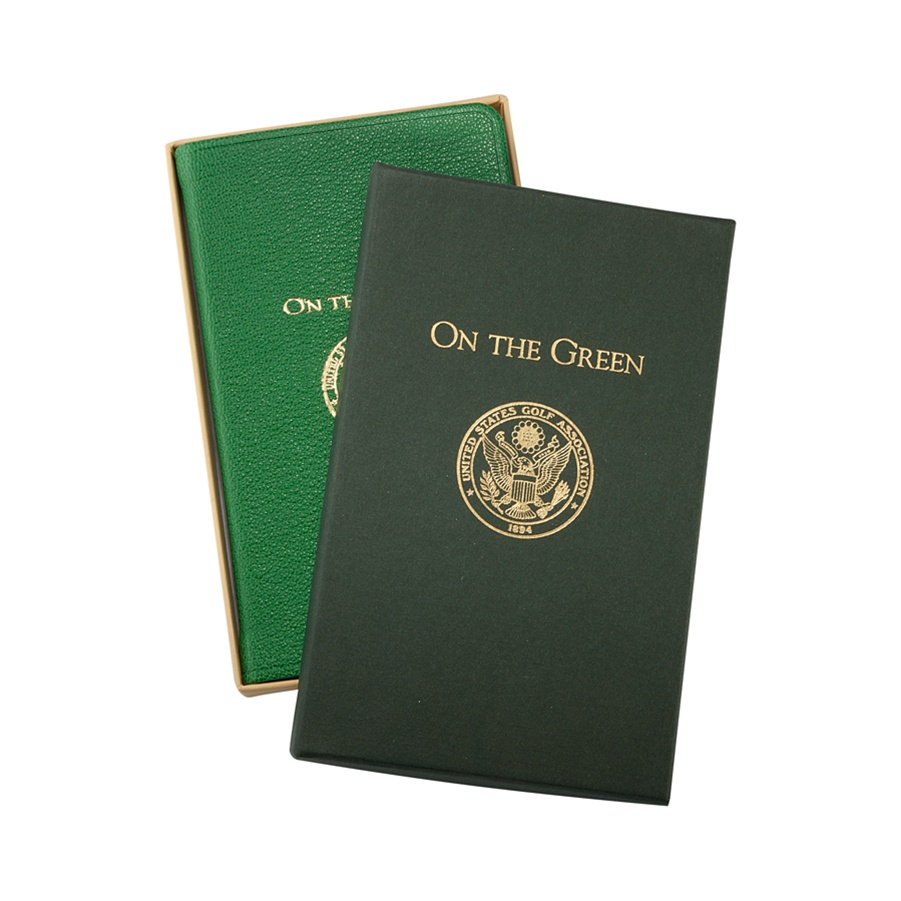 Usga On The Green Score Book W/ Traditional Premium Leather Cover