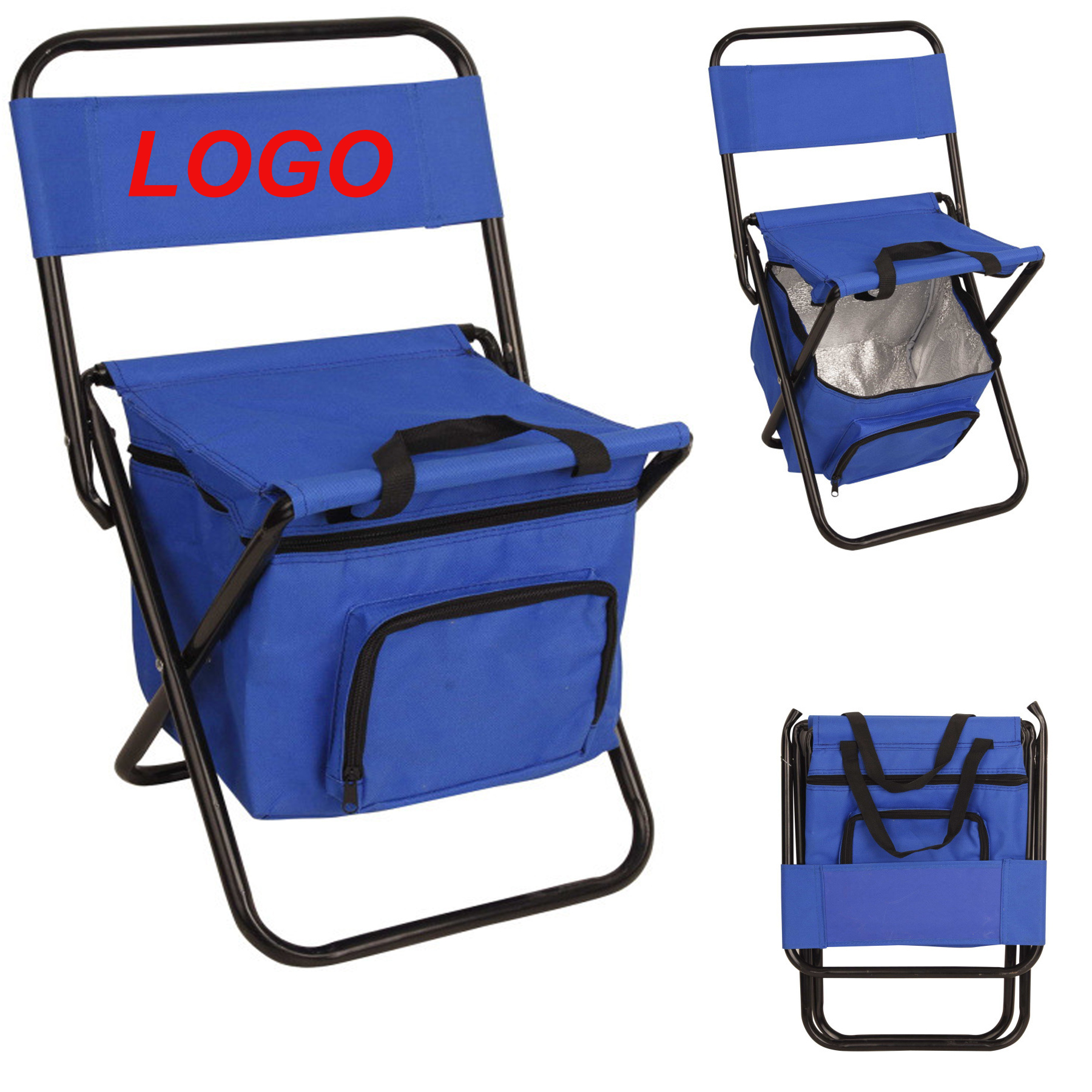 Collapsible Bench Chair with Pocket