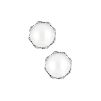 Pearl Stud Earrings w/ 10 Mm Faux Pearls