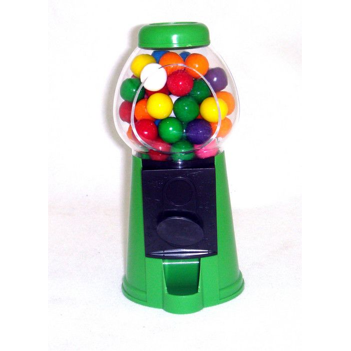 3-1/2"x3-1/2"x6" Green- Candy Dispenser Machine