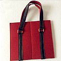 Custom double bottle felt wine bag for promotion