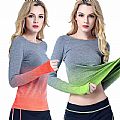 Female Quick-Dry Long Sleeve Running Autumn Winter Fitness Yoga Top t Shirt