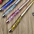 Glitz - Twist stylus ballpoint with color matching glitter crystals