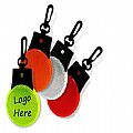 LED Reflective Safety Keychain Lamp, Plastic Reflection Key Holder