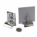 Metal desktop Airplane Business Card Holder