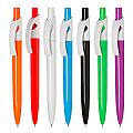 Plastic ballpoint pen with different color