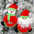 Santa Doll and Snow Maiden Doll for Christmas gift